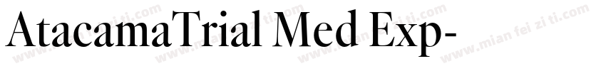 AtacamaTrial Med Exp字体转换